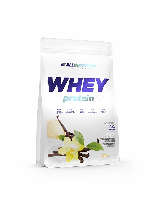 Сывороточный протеин 908 г - Whey Protein 908g (Vanilla) Allnutrition (254916574)