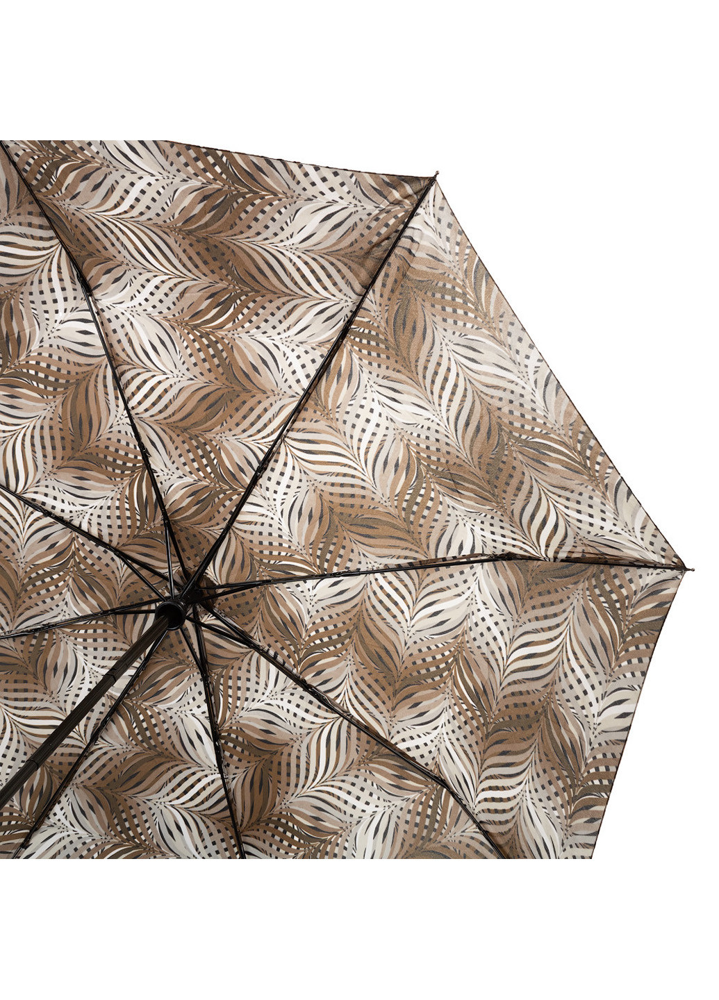 Коричнева жіночий складаний парасолька повний автомат 98 см Airton (194317830)