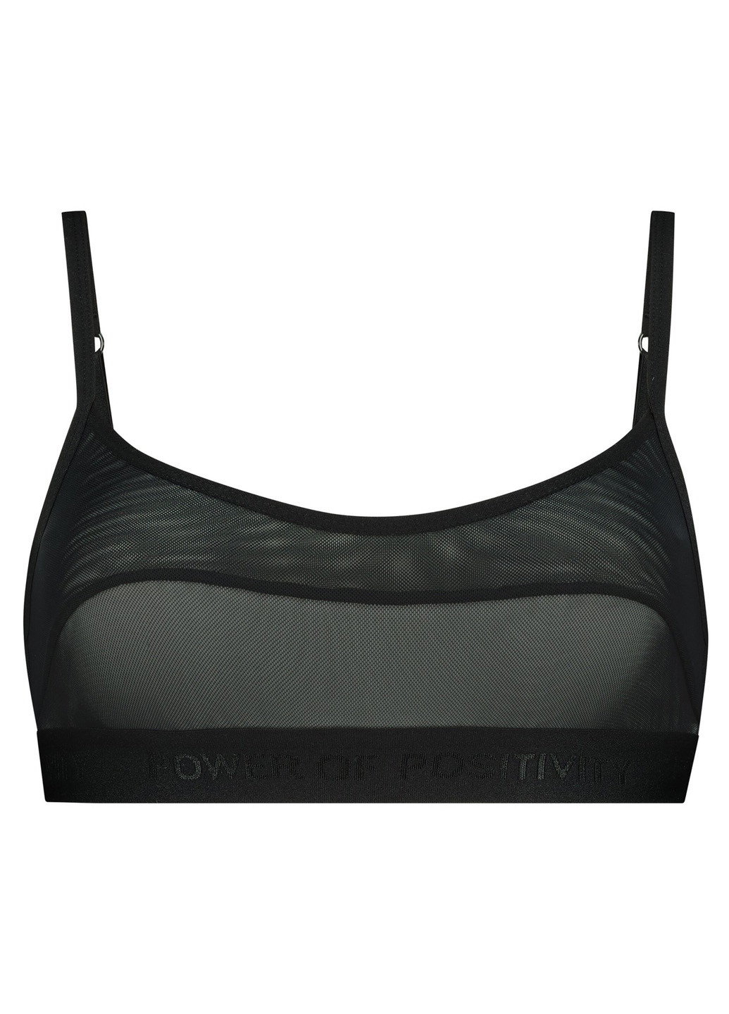 Чёрный топ бюстгальтер Hunkemoller без косточек полиамид