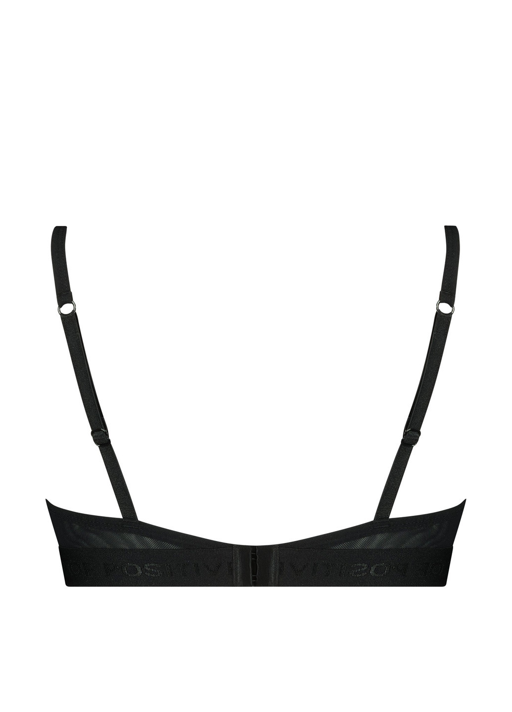 Чёрный топ бюстгальтер Hunkemoller без косточек полиамид