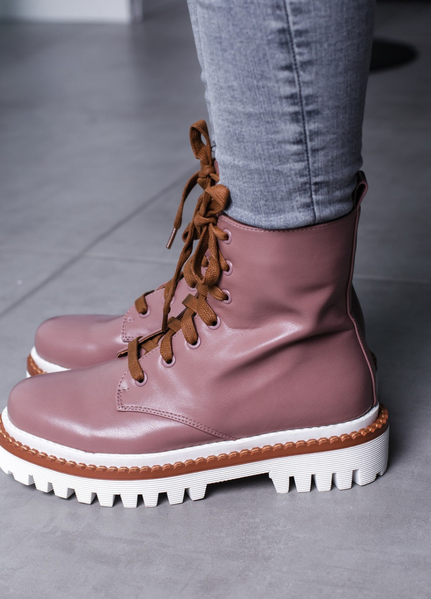 Осенние ботинки женские chrisley 3461 40 25,5 см бежевый Fashion из искусственной кожи