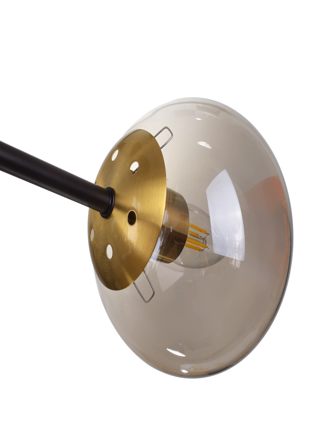 Потолочная люстра на 6 лампочек BR-01 633S/6 E27 BK/GY Brille (251891724)