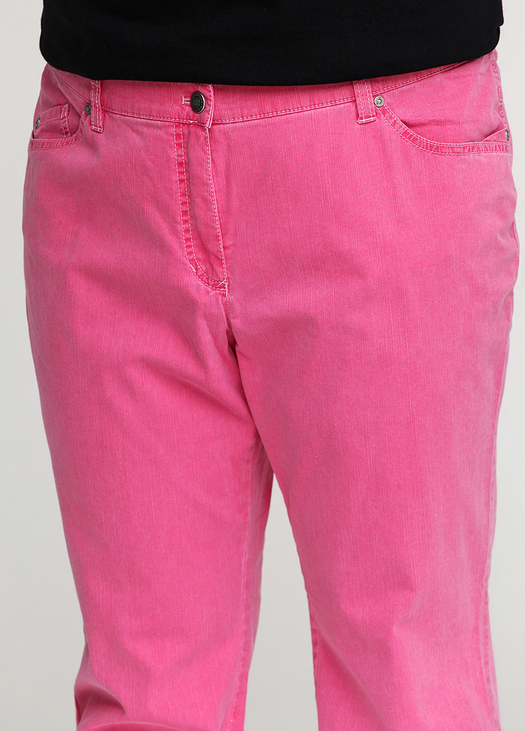 Розовые кэжуал демисезонные прямые брюки Gerry Weber