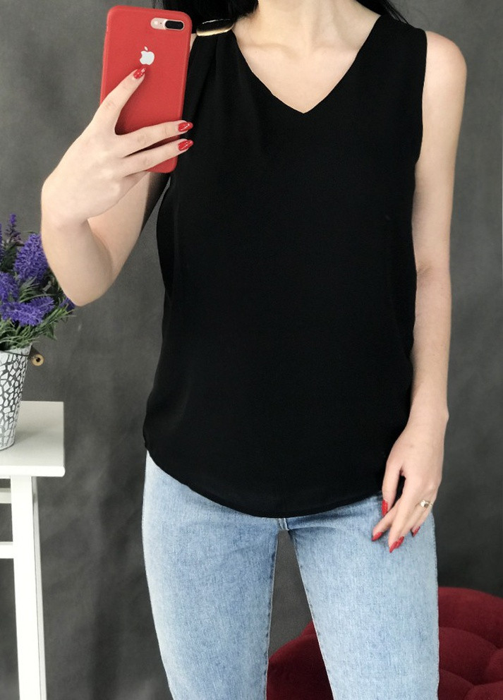 Черная летняя блуза Arjen
