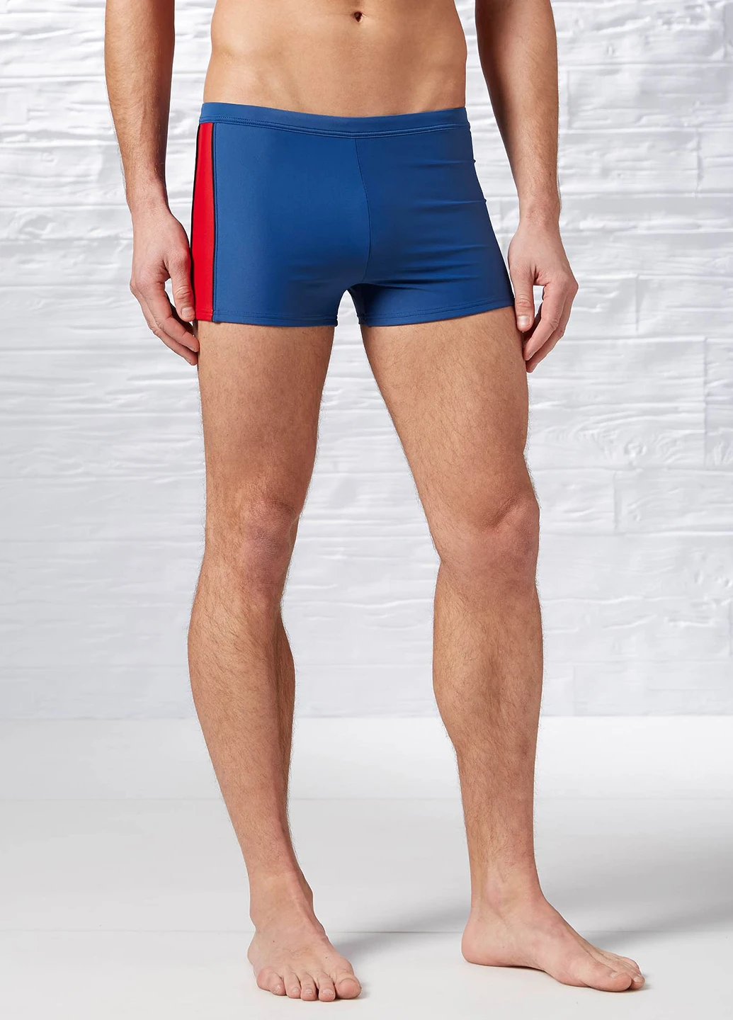Мужские синие пляжные плавки шорты Reebok