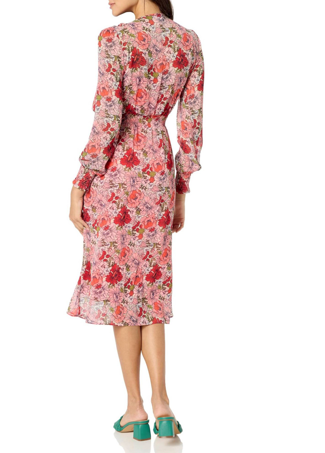 Рожево-коричнева кежуал сукня а-силует Tommy Hilfiger з квітковим принтом