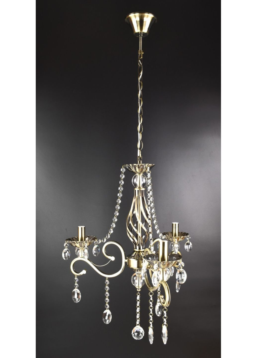 Люстра свеча 6071/3-AB Бронза 65х50х50 см. Sunnysky (253628266)