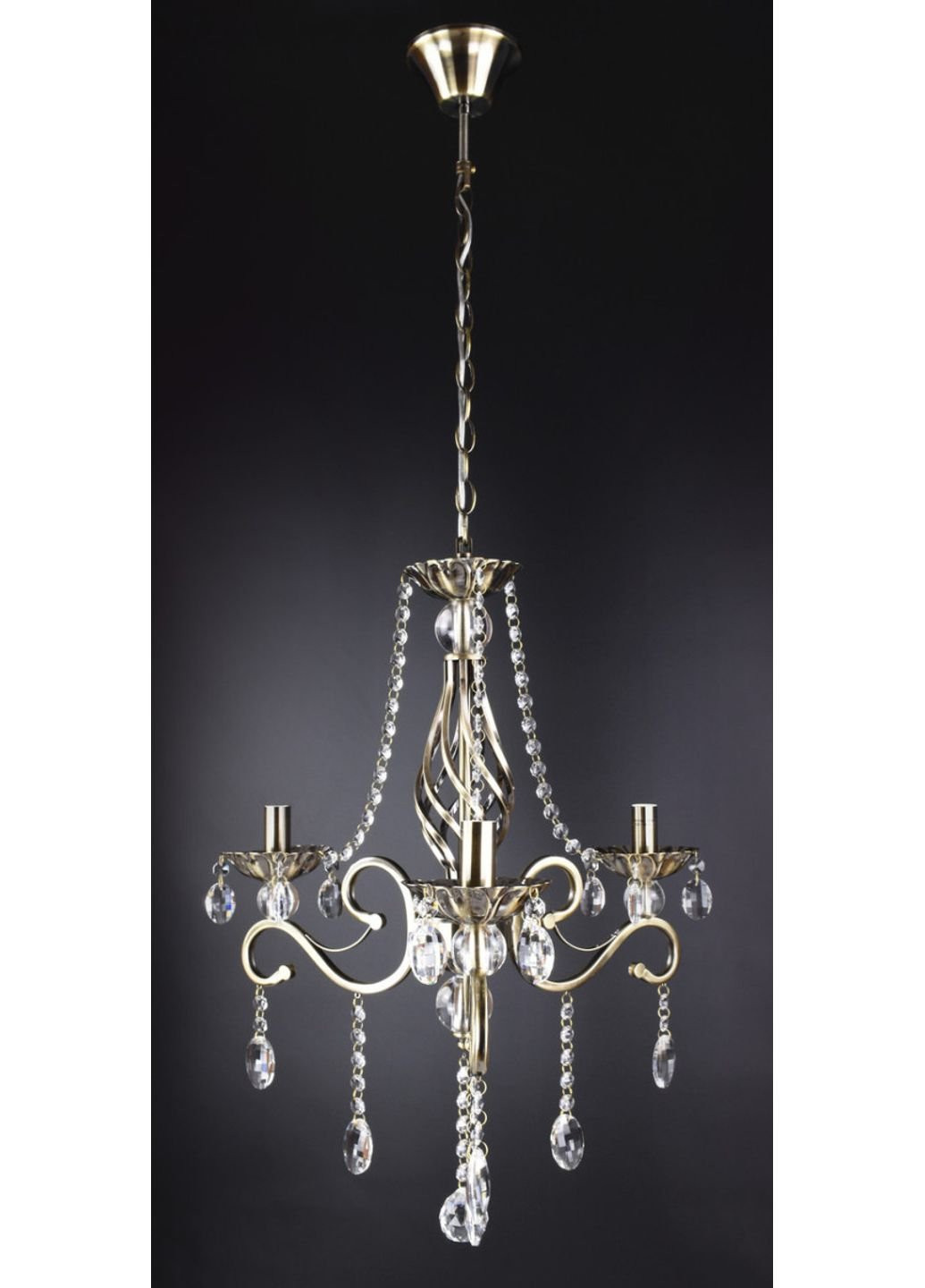 Люстра свеча 6071/3-AB Бронза 65х50х50 см. Sunnysky (253628266)