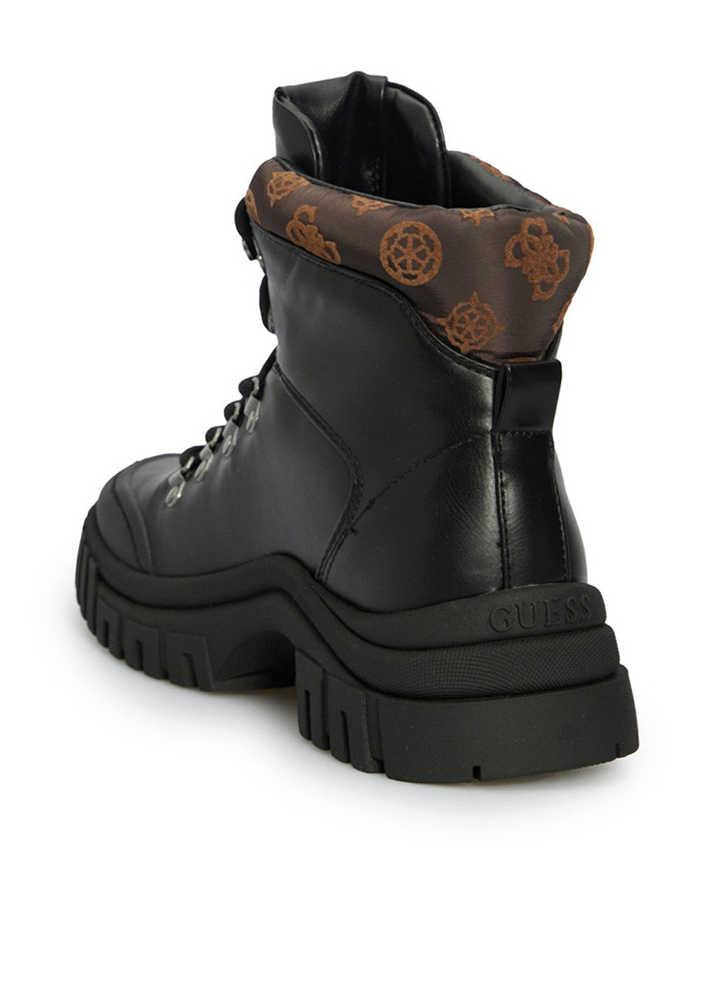 Зимние ботинки Guess с логотипом из искусственной кожи, тканевые