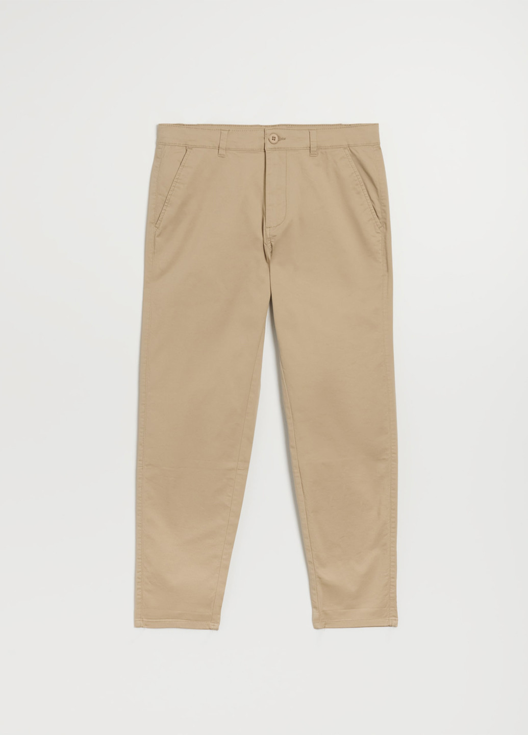 Бежевые кэжуал демисезонные каррот брюки House