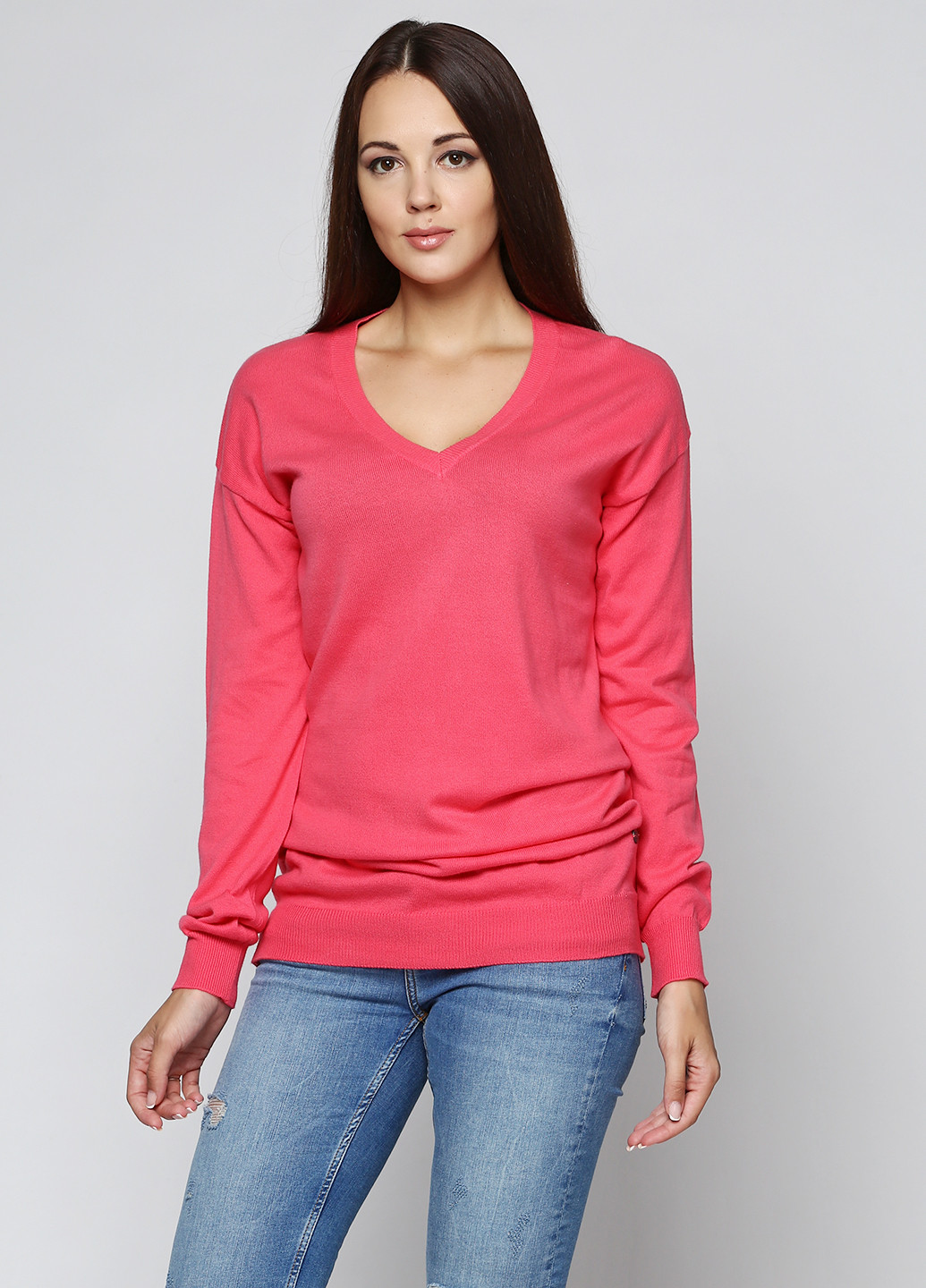 Розовый демисезонный пуловер пуловер Rifle