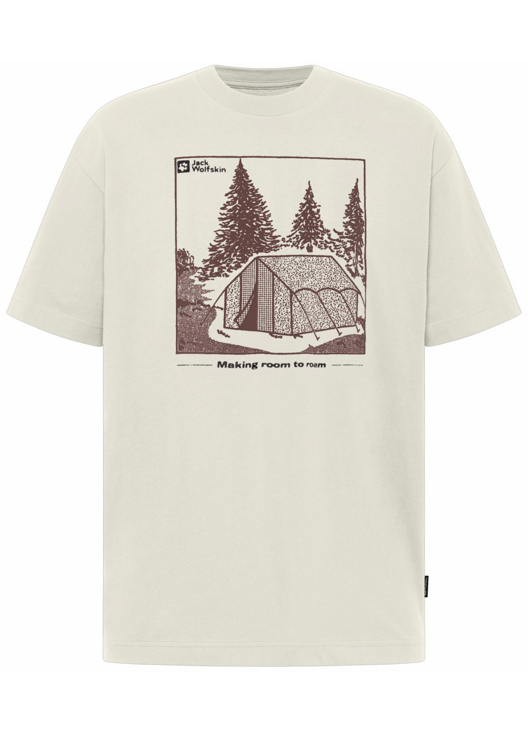 Біла футболка Jack Wolfskin FREEROAMER T M