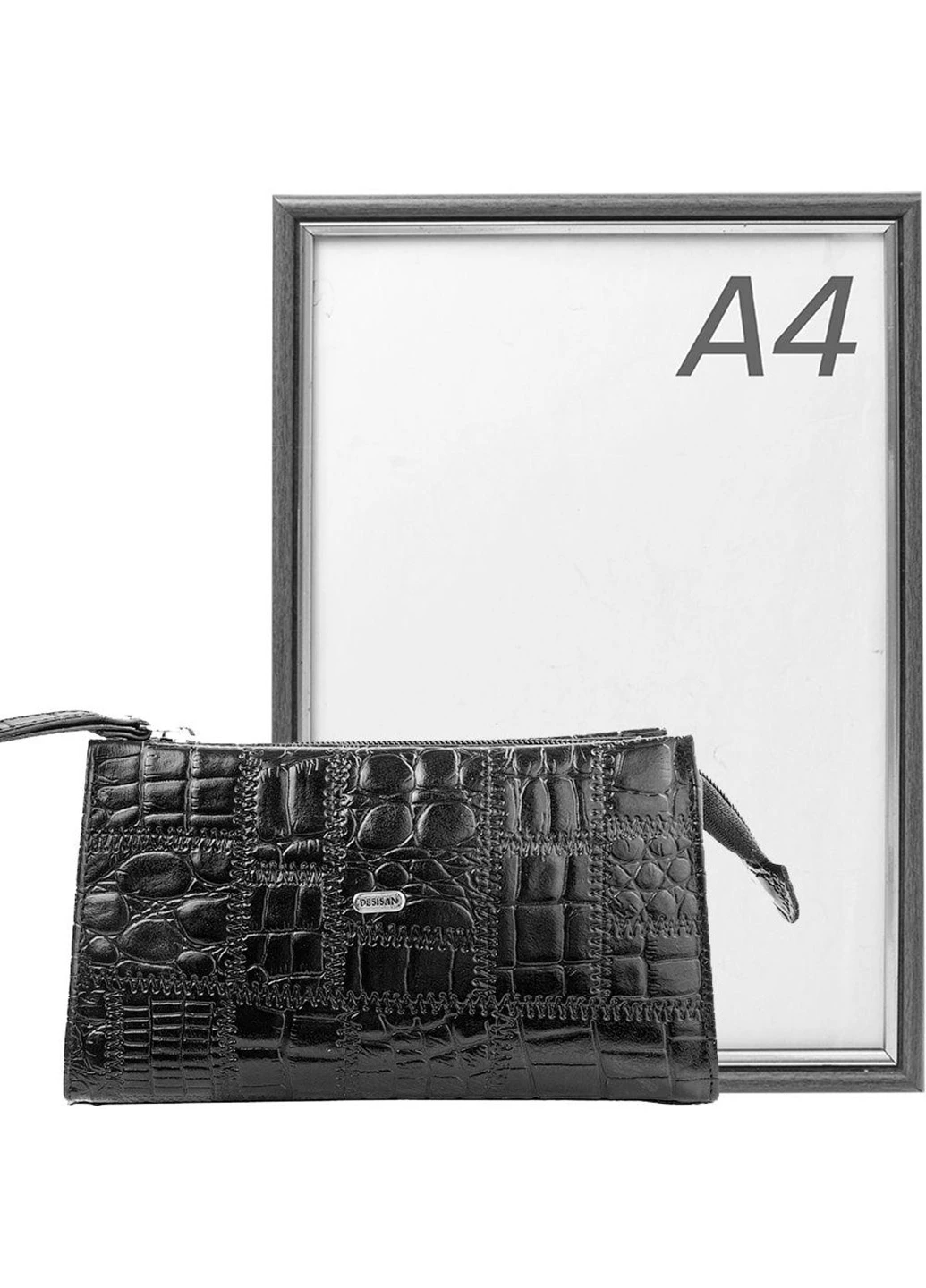 Женская кожаная косметичка 19,5х11х5,5 см Desisan (219904933)