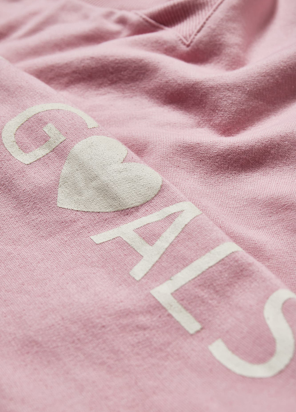 Свитшот для беременных C&A - Свободный крой надпись розовый кэжуал хлопок, трикотаж - (259229963)