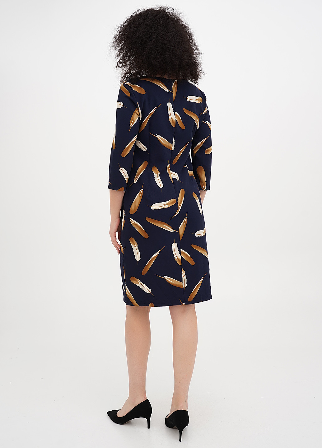 Темно-синя кежуал сукня футляр Imperial з малюнком