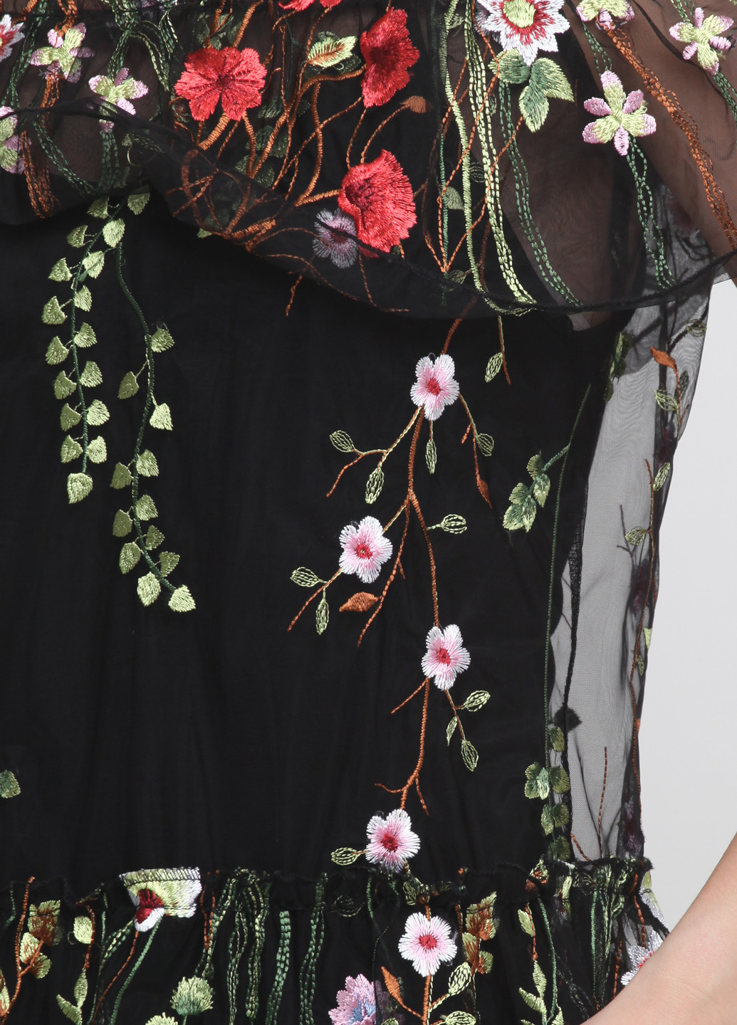 Черная летняя блуза Paolo Casalini