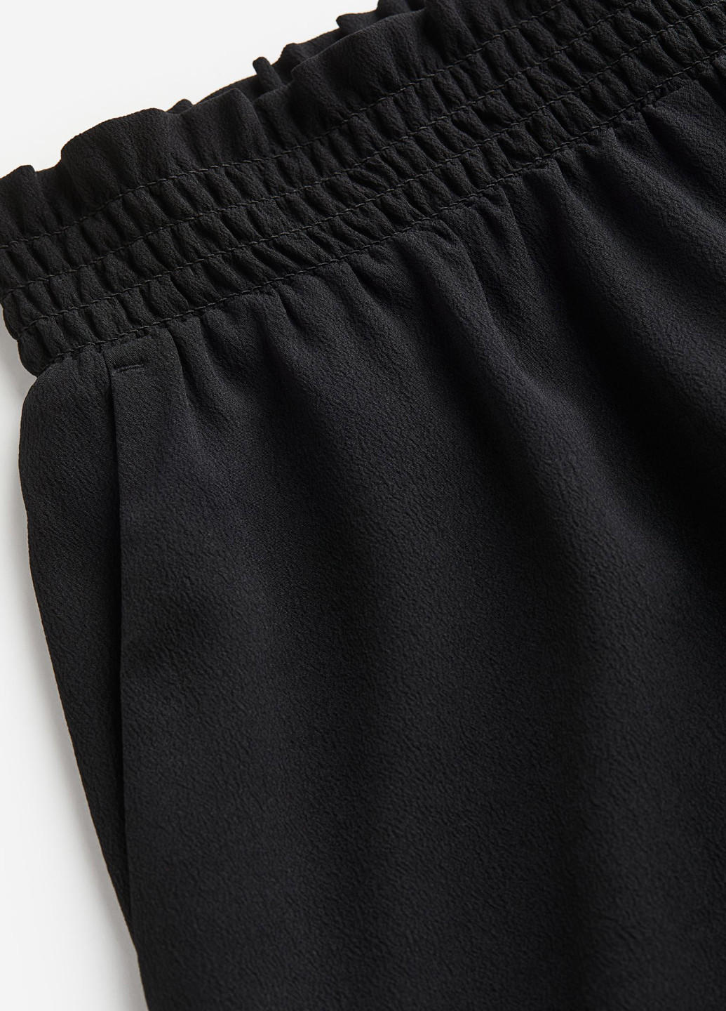 Черные кэжуал демисезонные палаццо брюки H&M