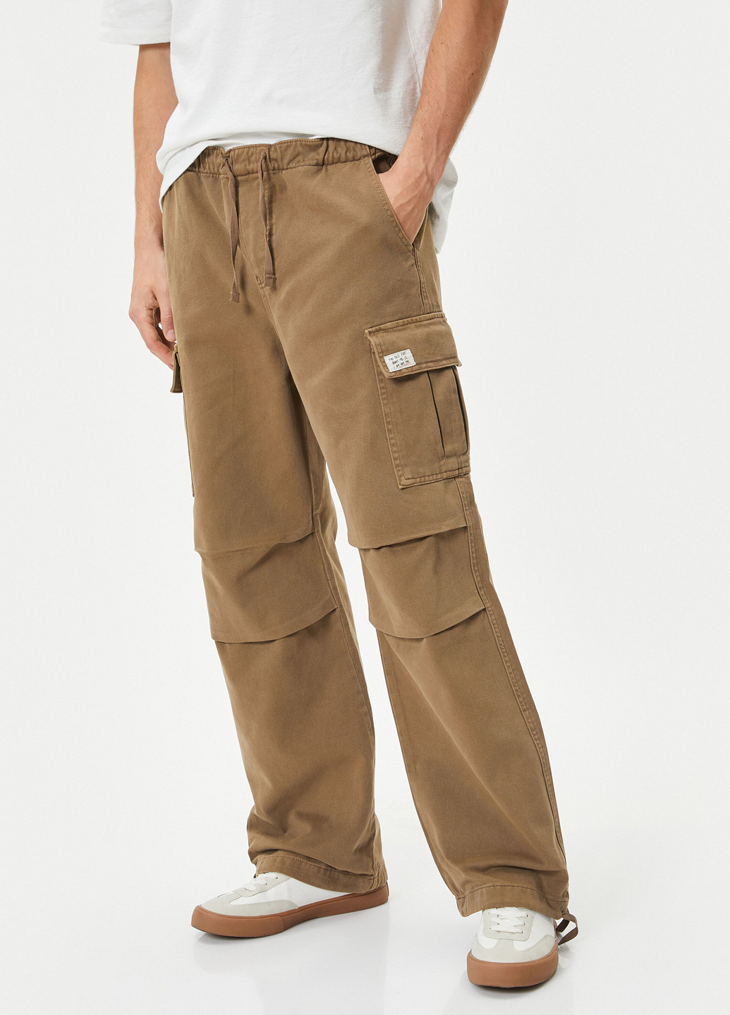 Светло-коричневые демисезонные карго джинсы KOTON