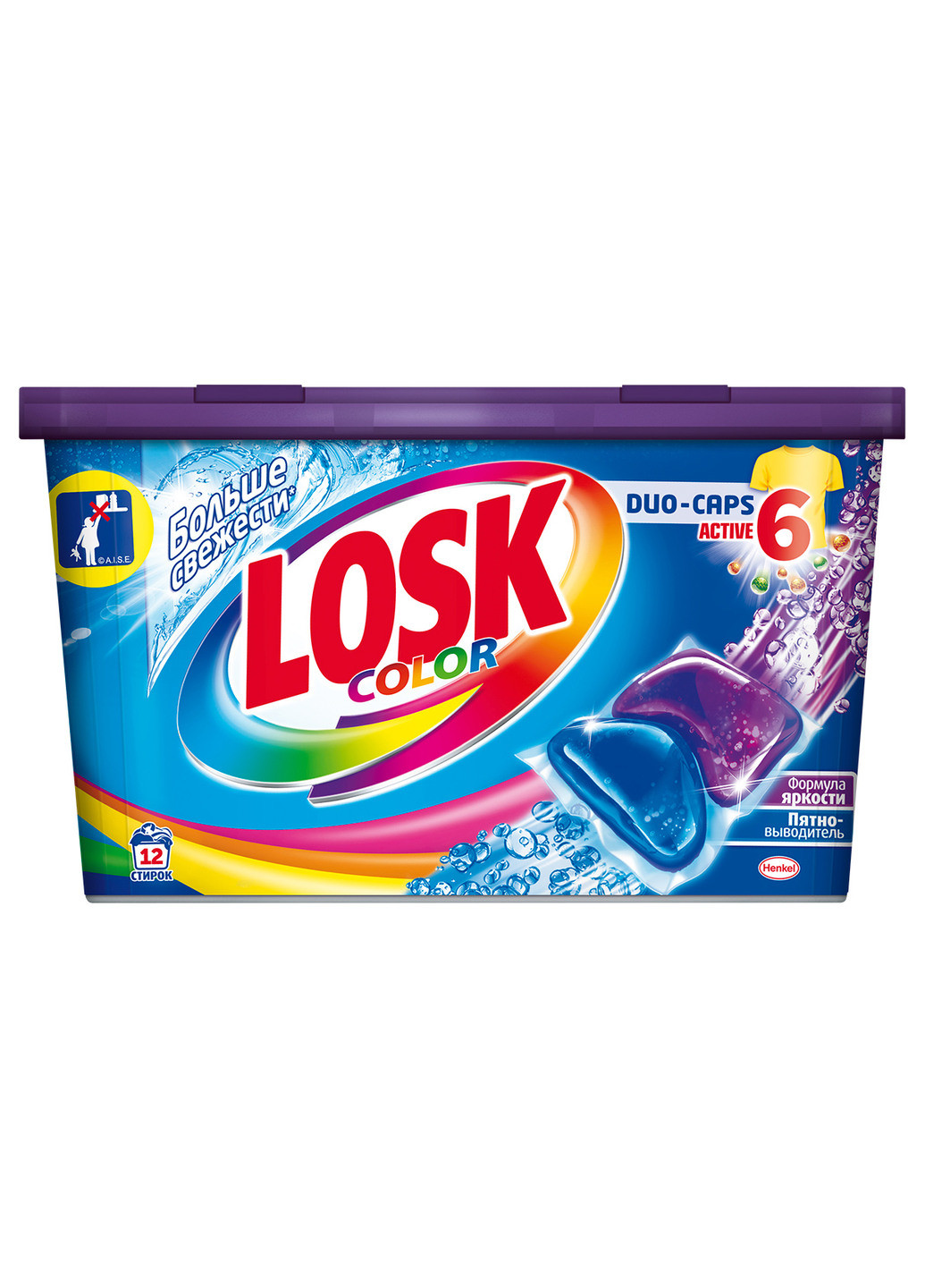 Капсули для прання Color Duo Caps 12 шт. Losk (199238214)