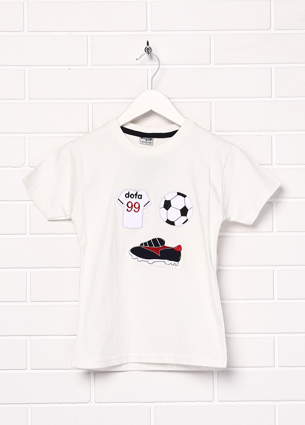 Молочная летняя футболка с коротким рукавом Dofa Kids
