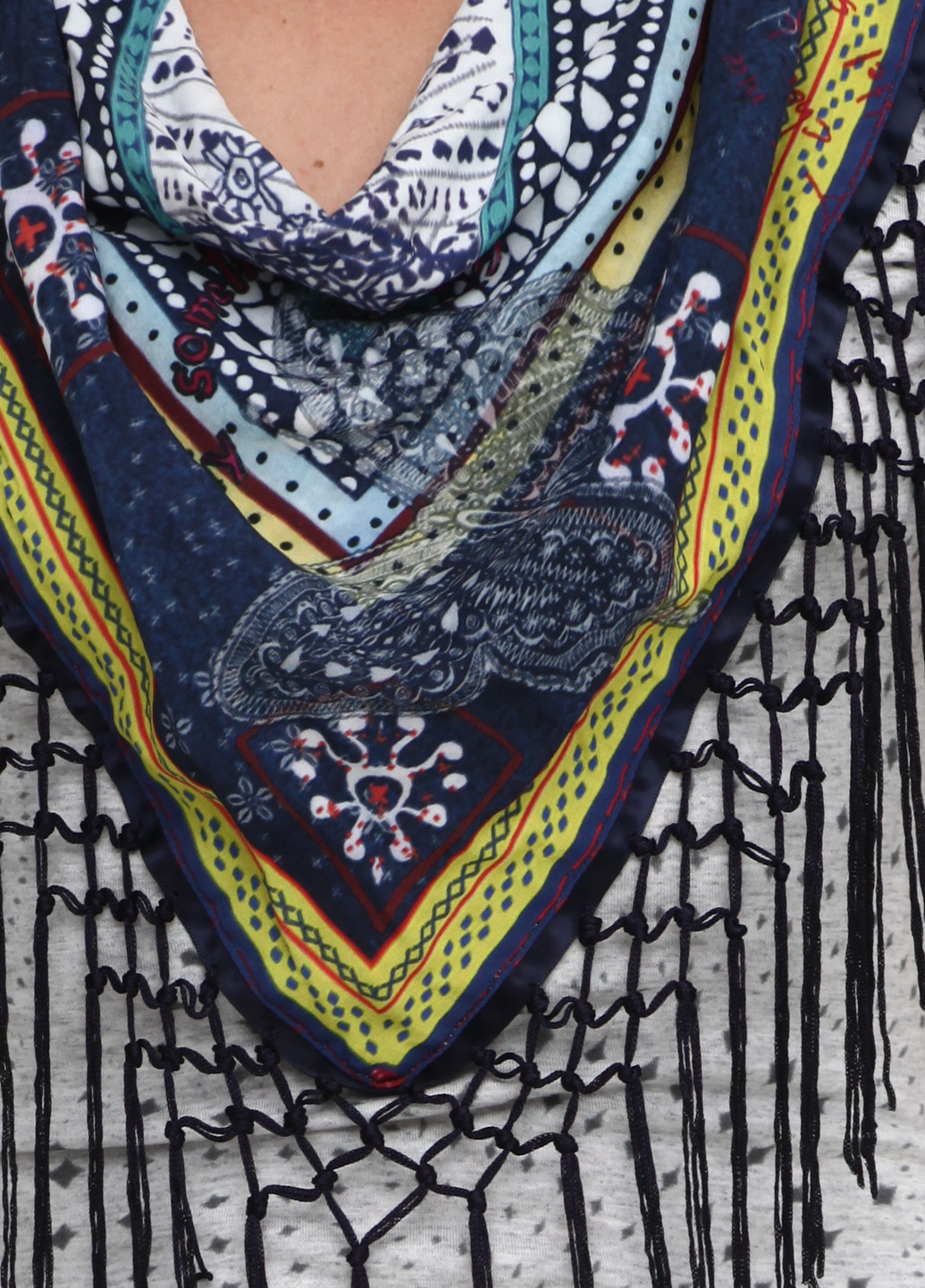 Світло-сіра кежуал сукня Desigual з абстрактним візерунком