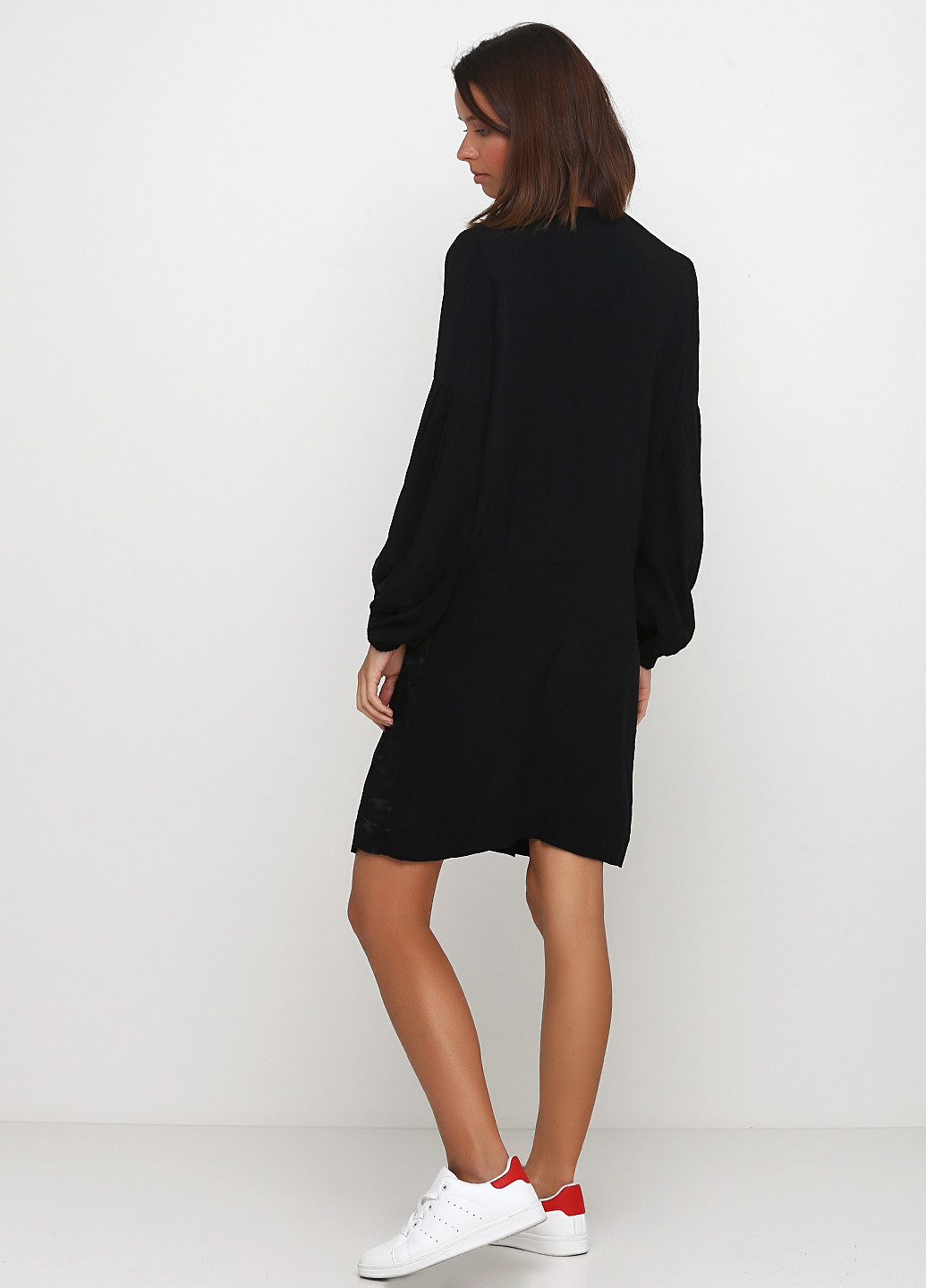 Черное кэжуал платье Pieszak однотонное