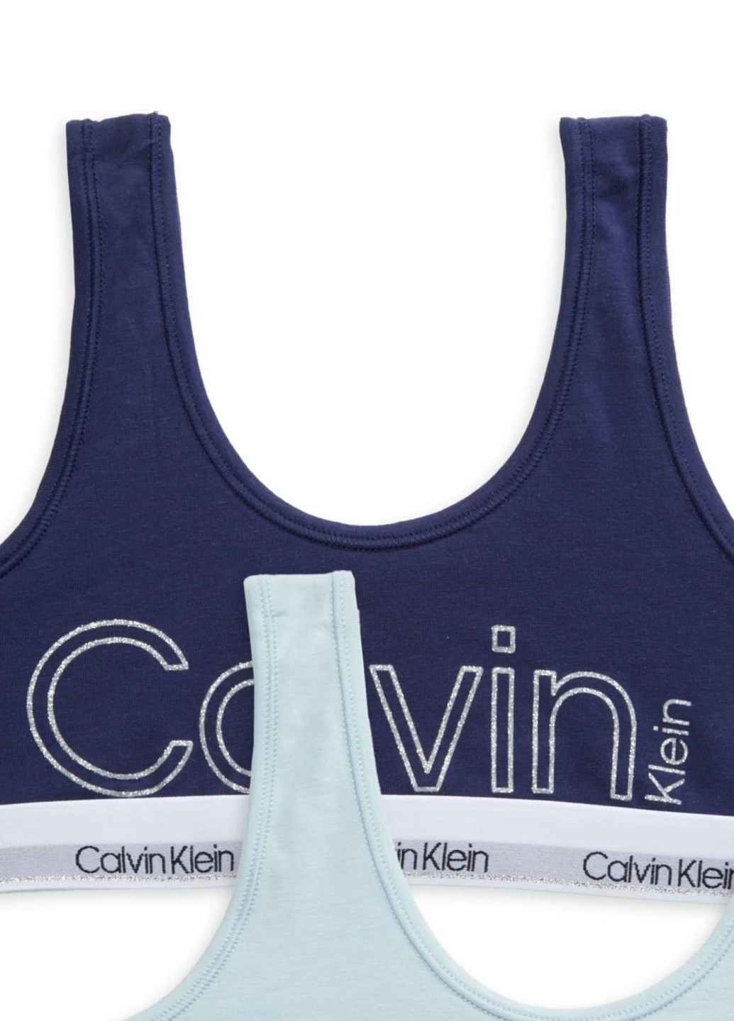 Комбінований топ бюстгальтер (2 шт.) Calvin Klein без кісточок бавовна