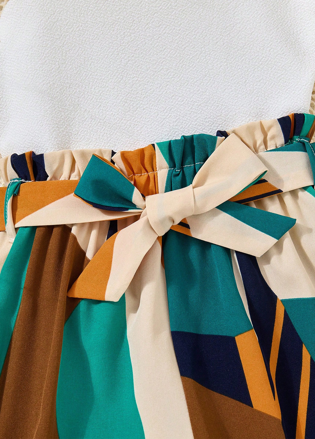 Білий літній комплект (майка, штани) SHEIN