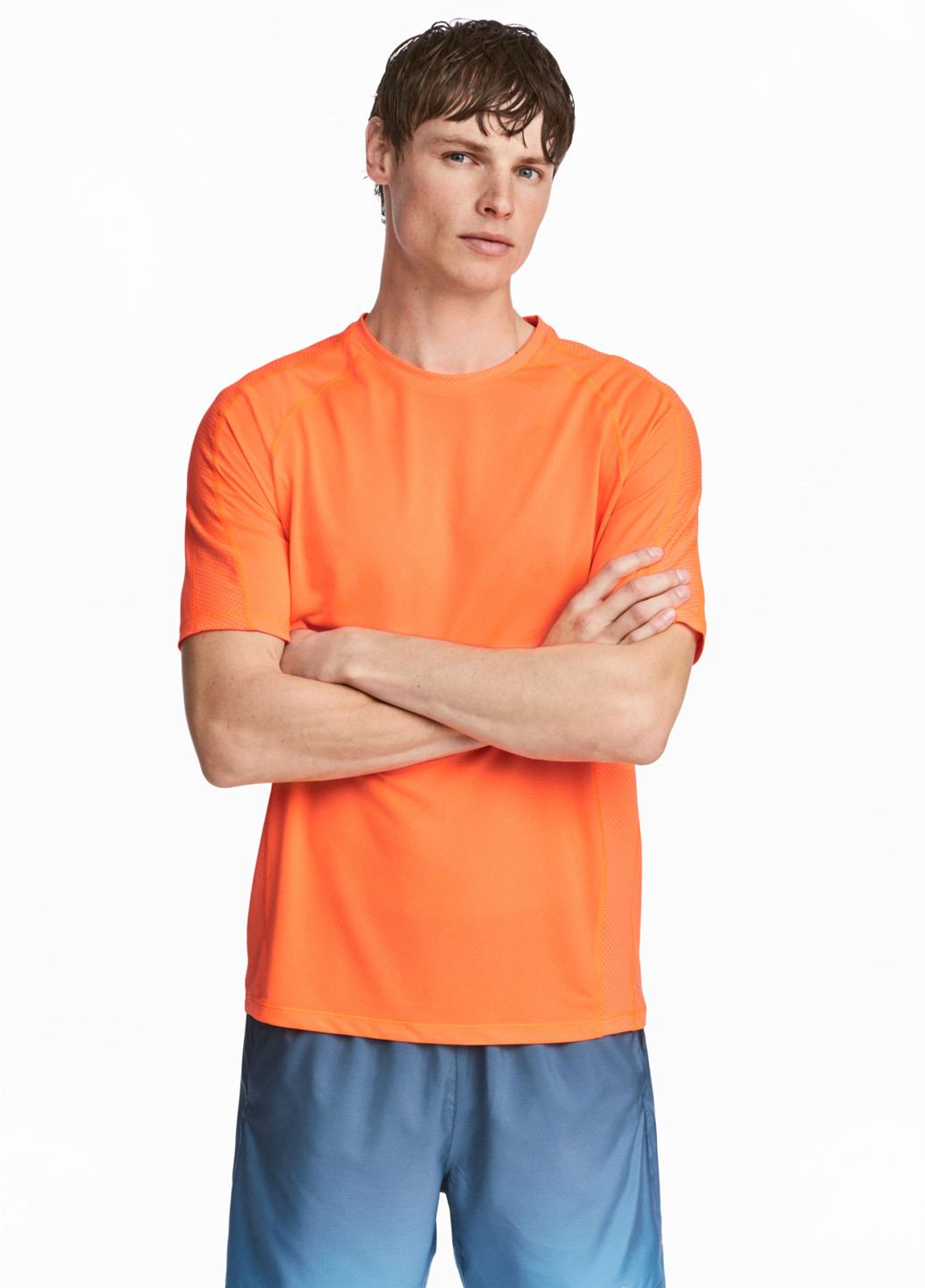 Оранжевая демисезонная футболка H&M