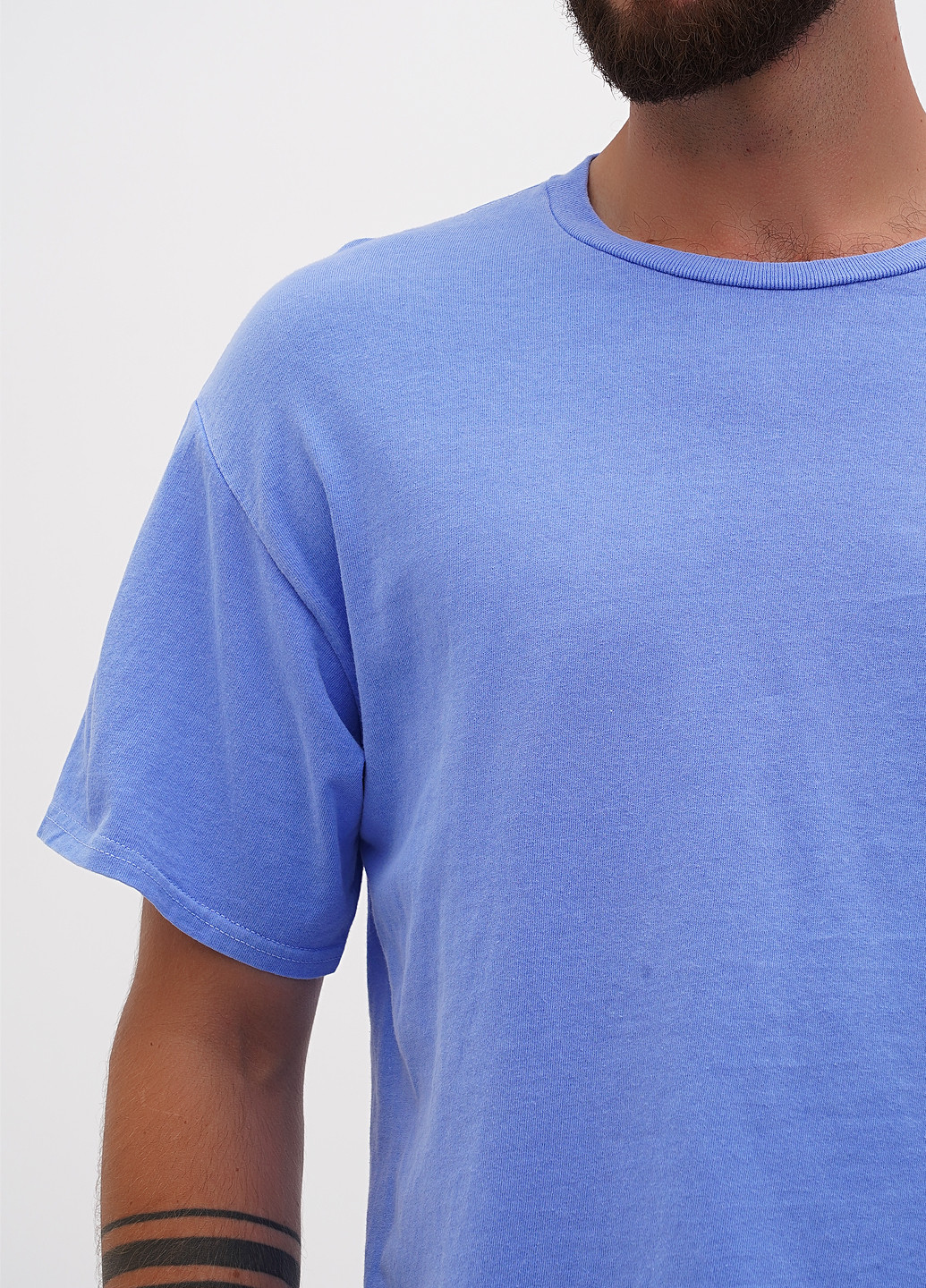 Темно-блакитна футболка Gildan