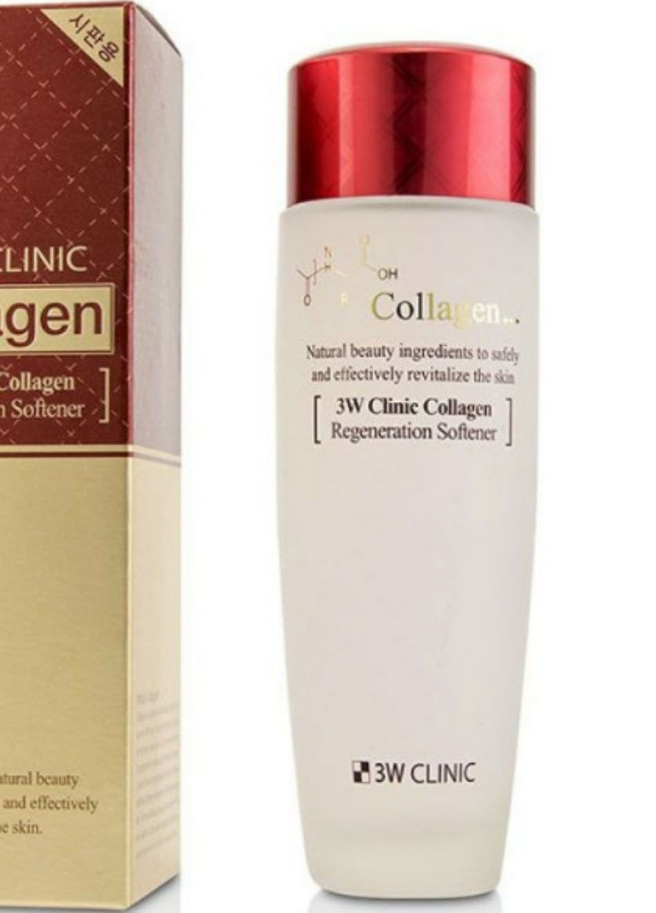 Collagen Regeneration Softener Тонер з колагеном для догляду за шкірою відновлює, 150 мл 3W Clinic (236272570)