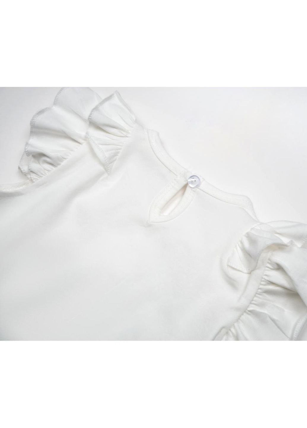 Комбінований літній набір дитячого одягу з балеринкою (13730-86g-cream) Breeze
