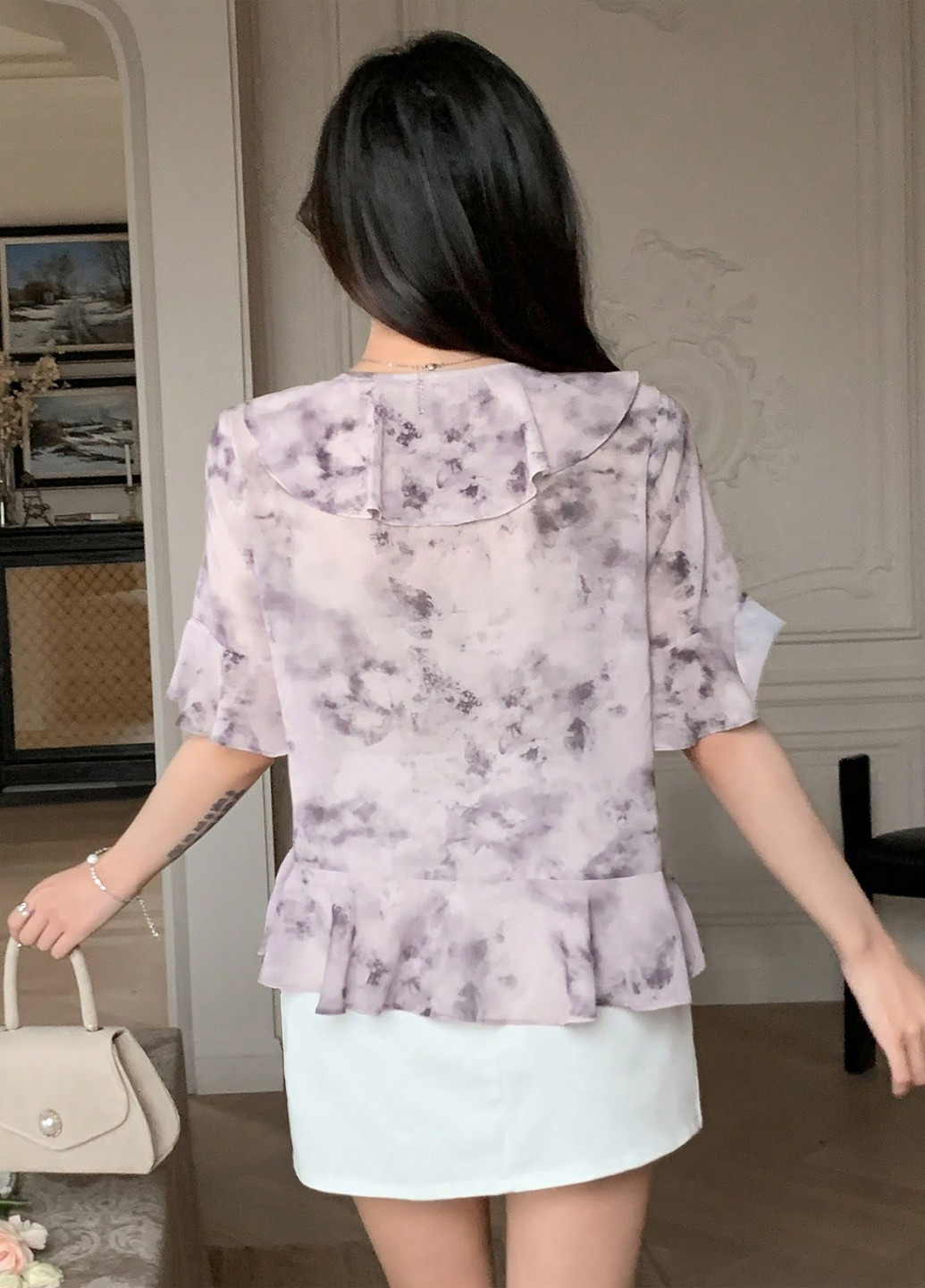 Комбинированная блуза SHEIN