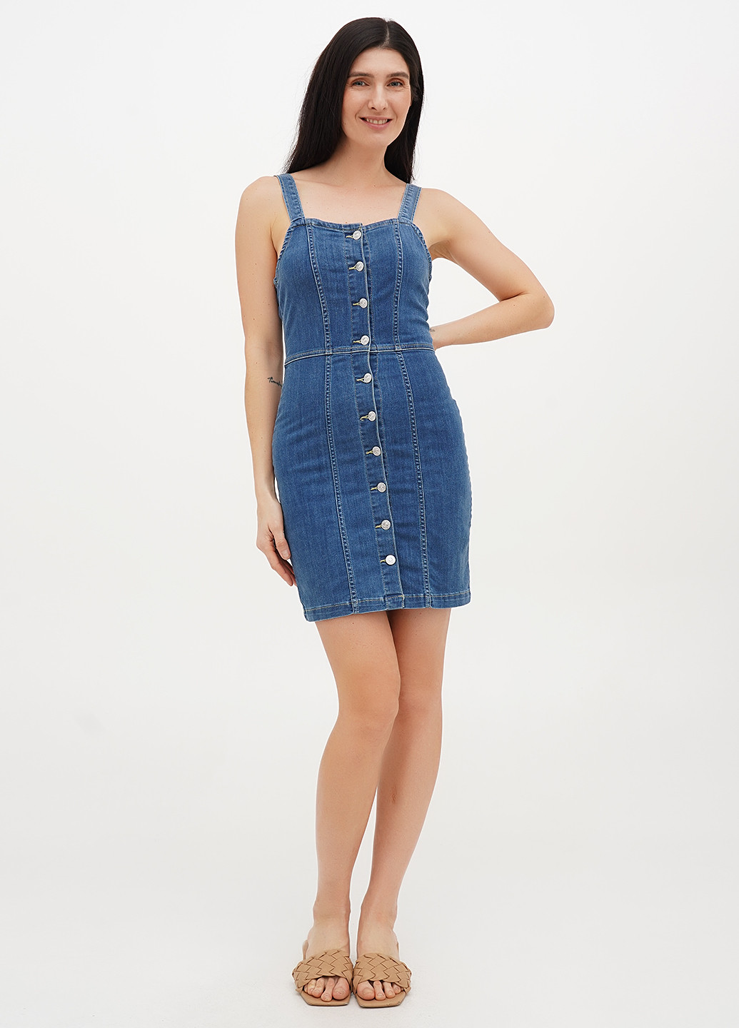 Летний женский сарафан H&M однотонный