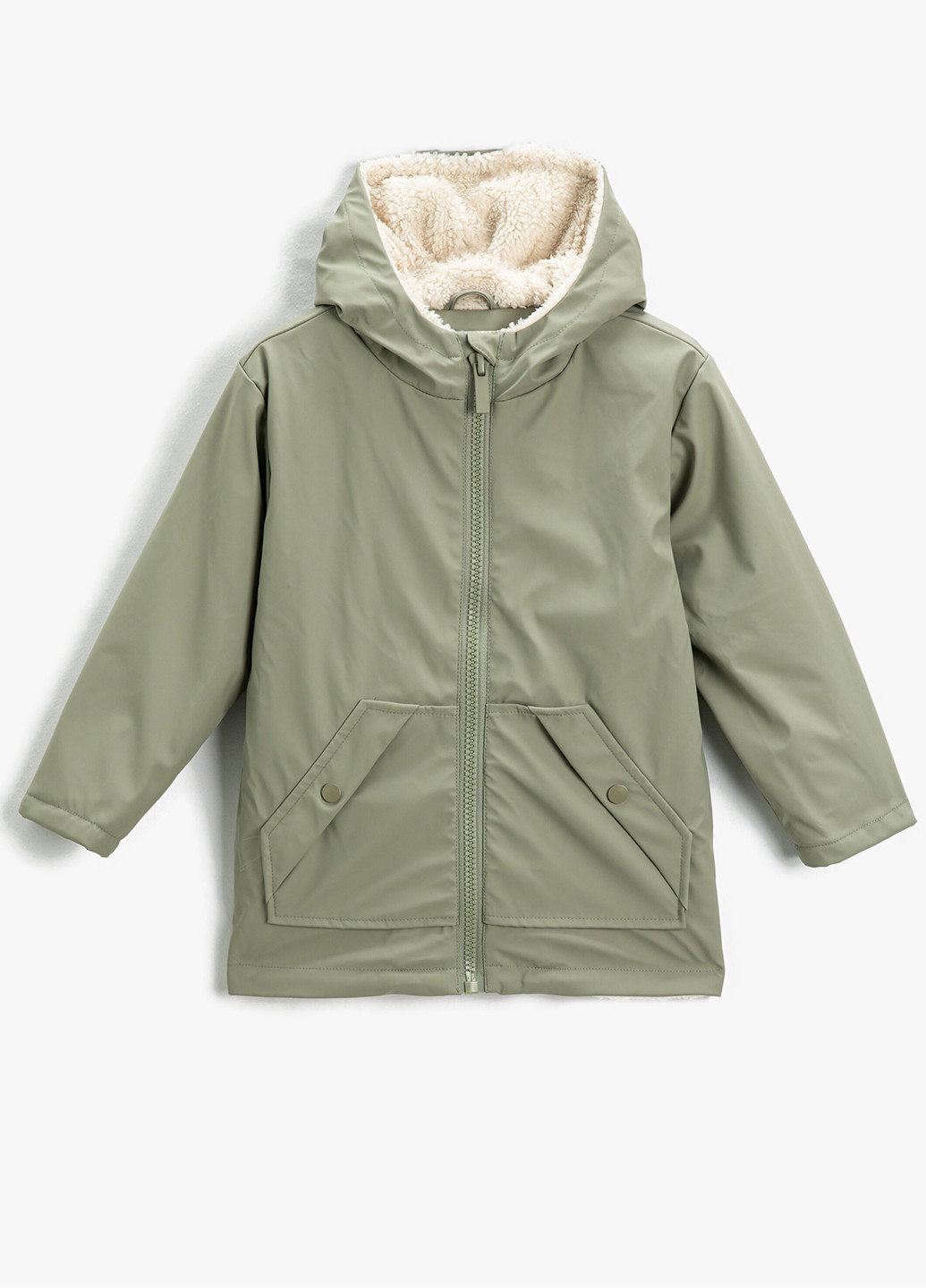 Оливковая (хаки) демисезонная куртка KOTON