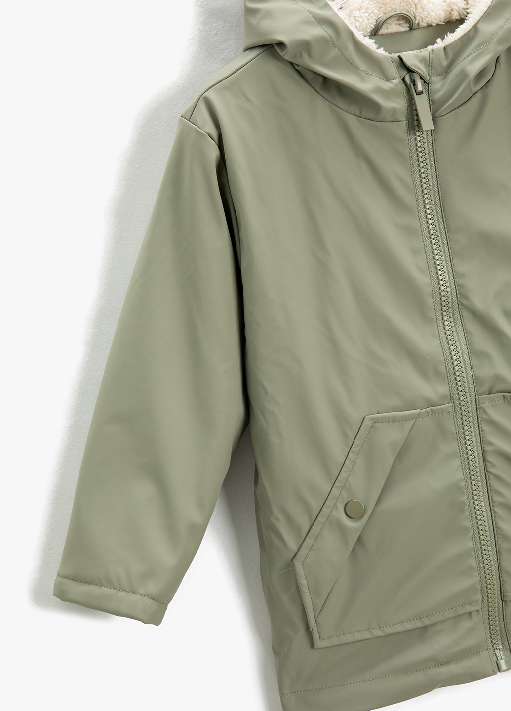 Оливковая (хаки) демисезонная куртка KOTON