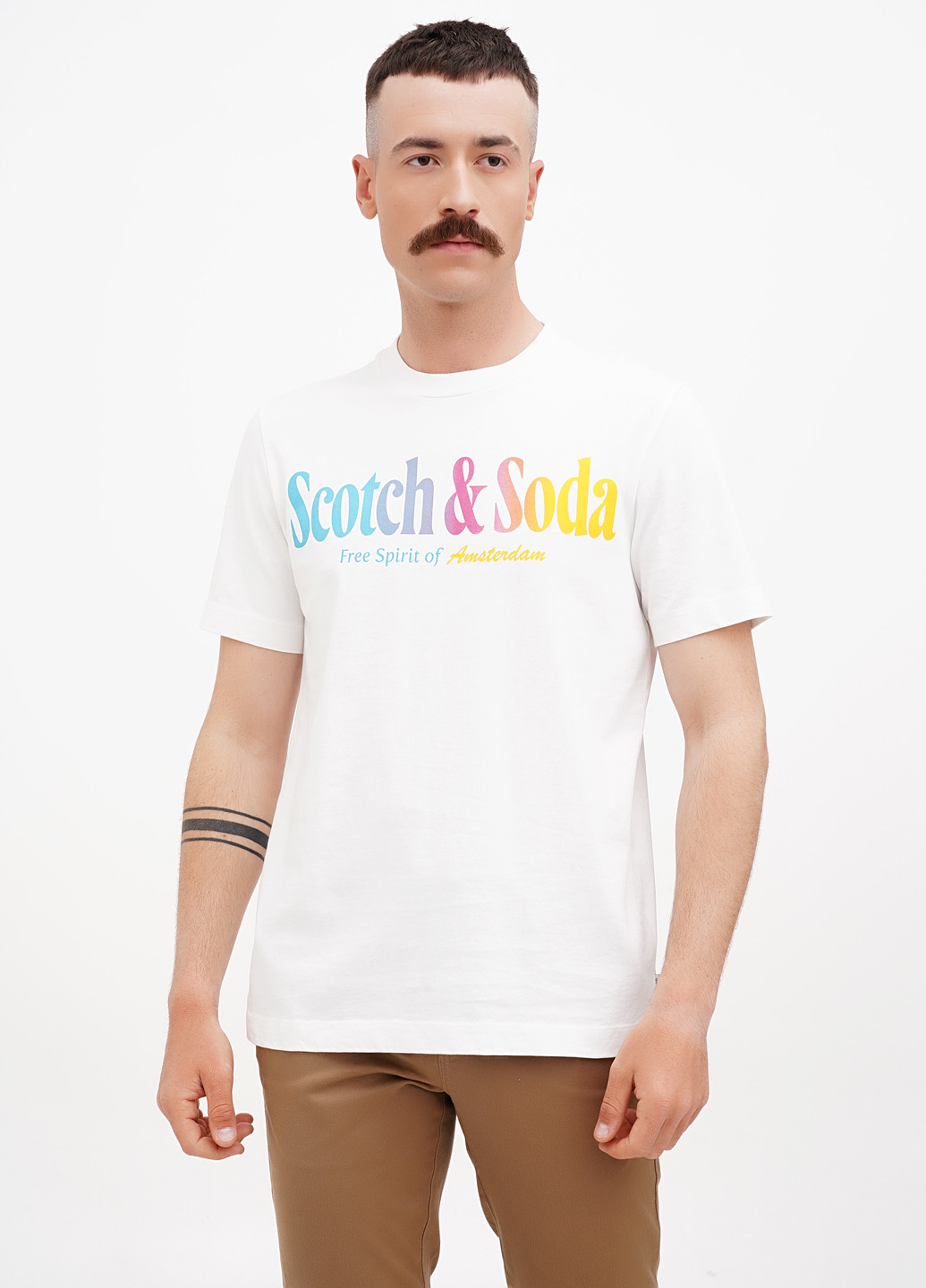 Біла футболка Scotch&Soda