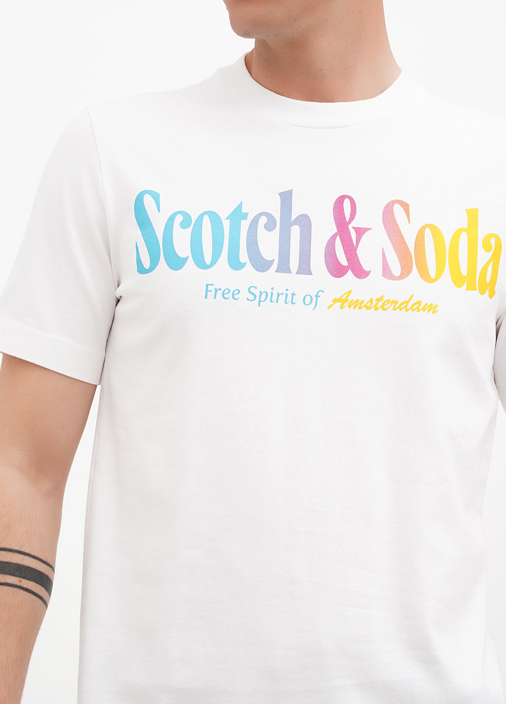 Белая футболка Scotch&Soda
