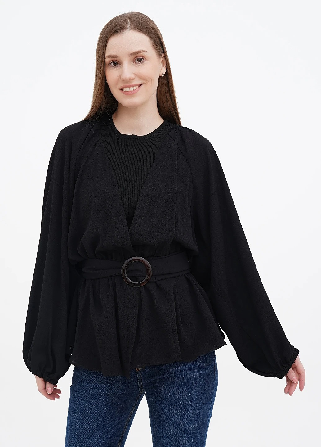 Чёрная блуза Fiorella Rubino