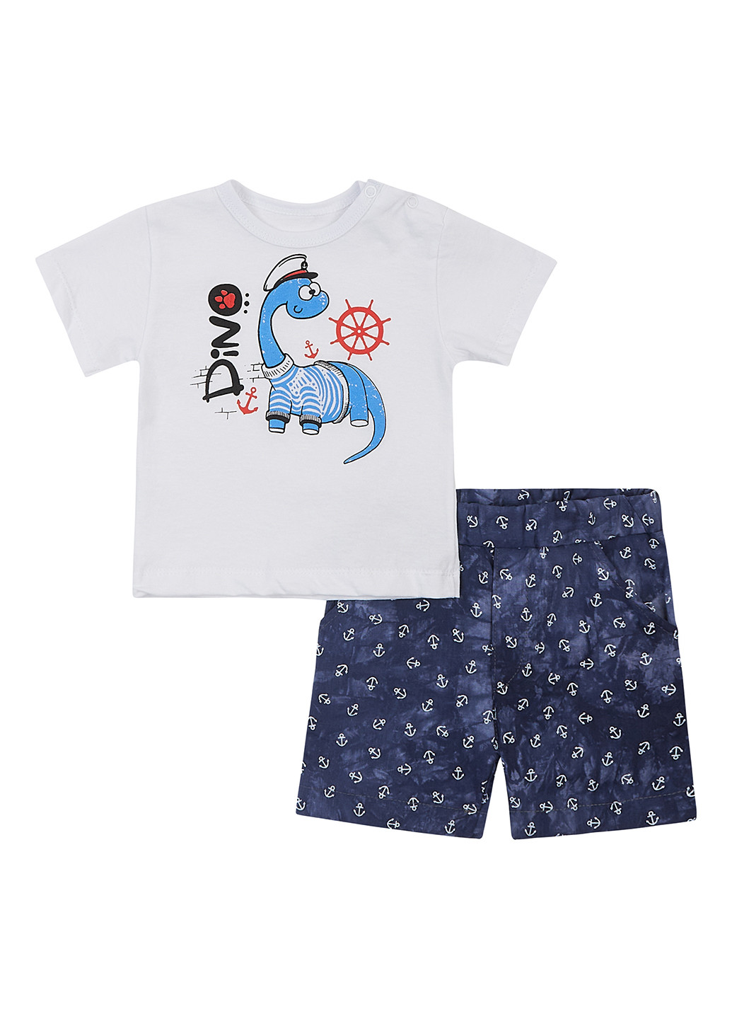 Блакитний літній комплект (футболка, шорти) dexter's