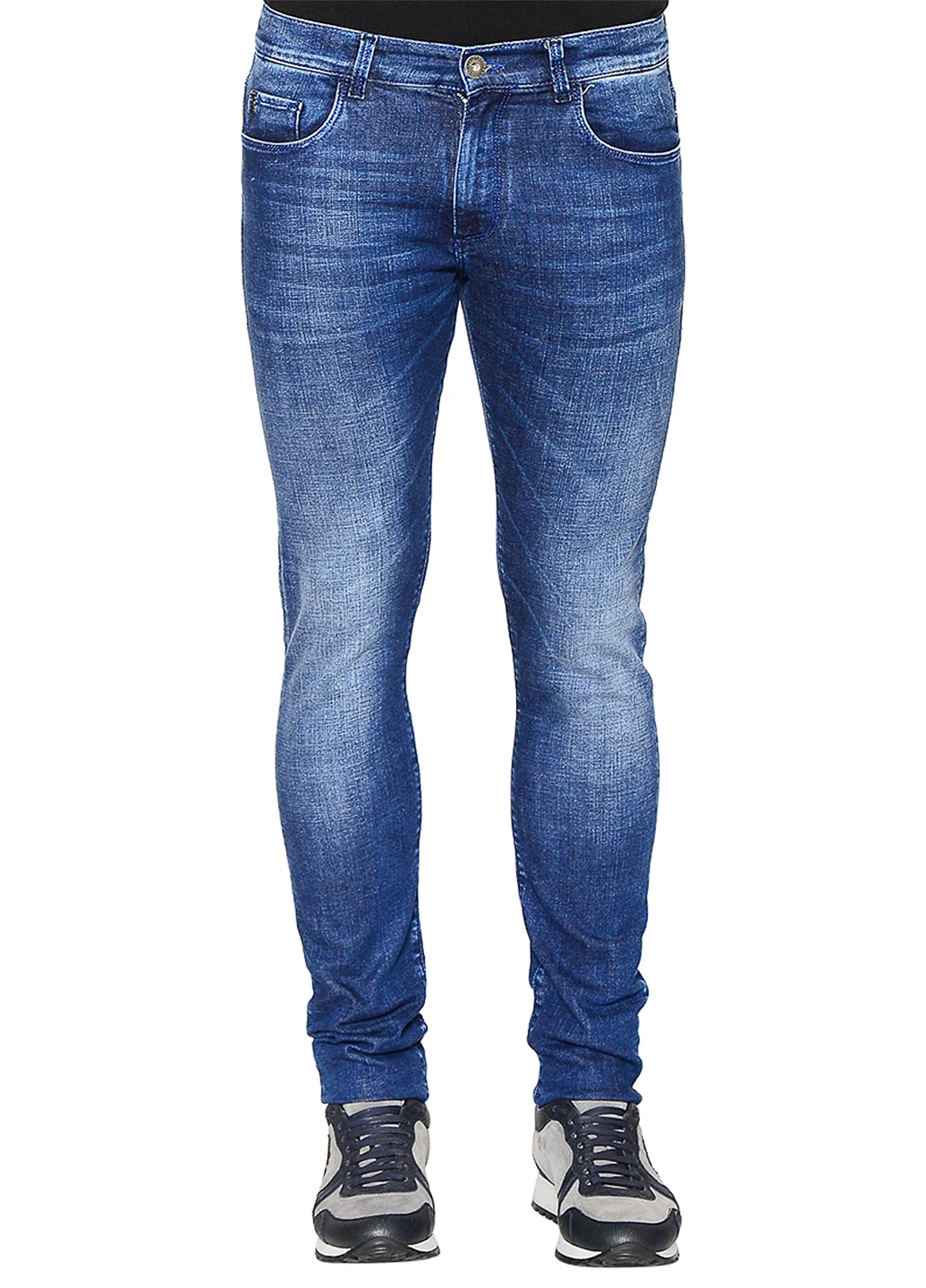 Синие демисезонные джинсы Trussardi Jeans