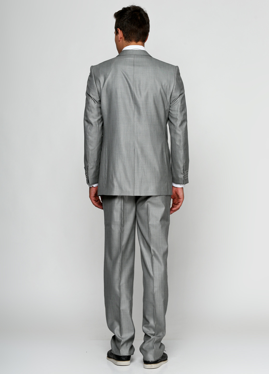 Серый демисезонный костюм (пиджак, брюки) брючный Franco Riveiro