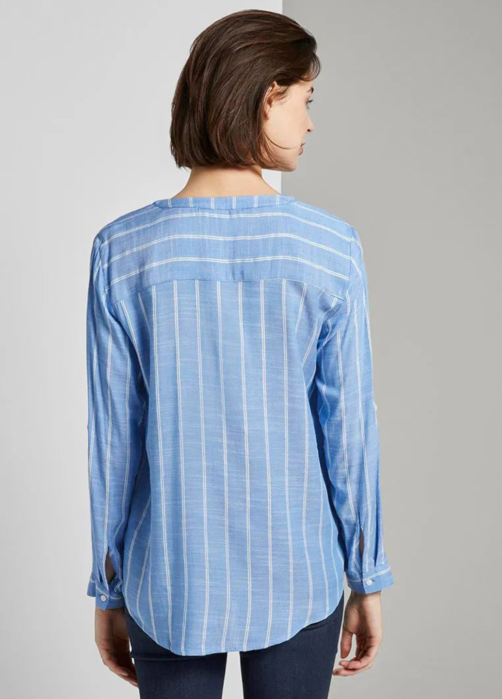 Голубая демисезонная блуза Tom Tailor