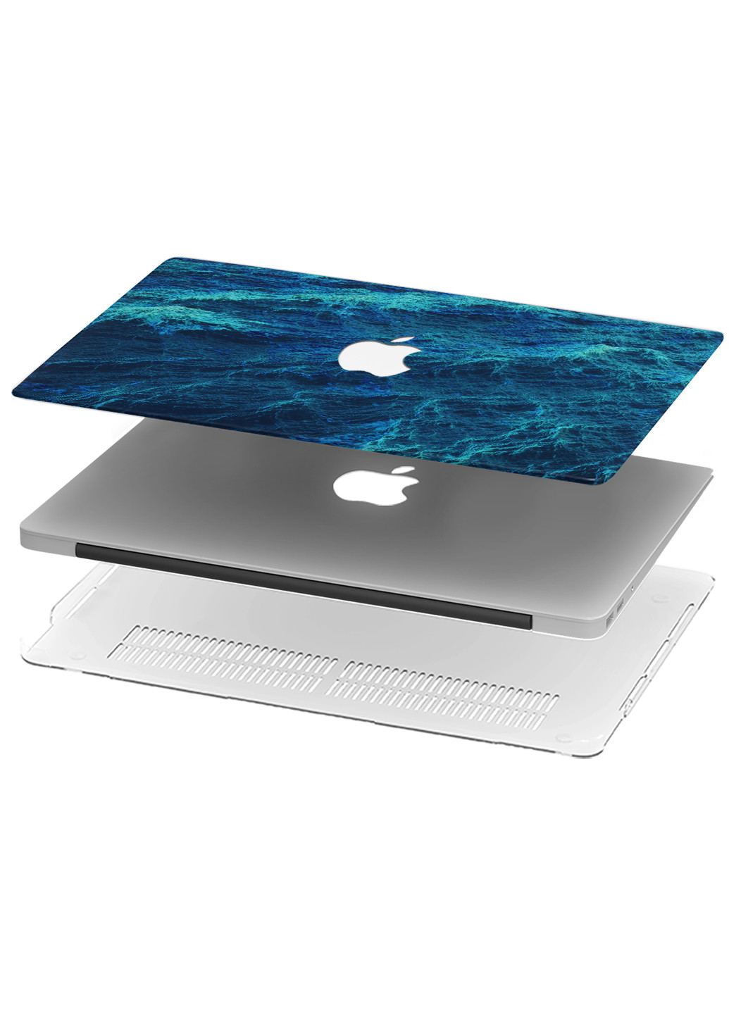 Чохол пластиковий для Apple MacBook Air 11 A1465 / A1370 Морські хвилі (Sea waves) (6349-2376) MobiPrint (218857893)