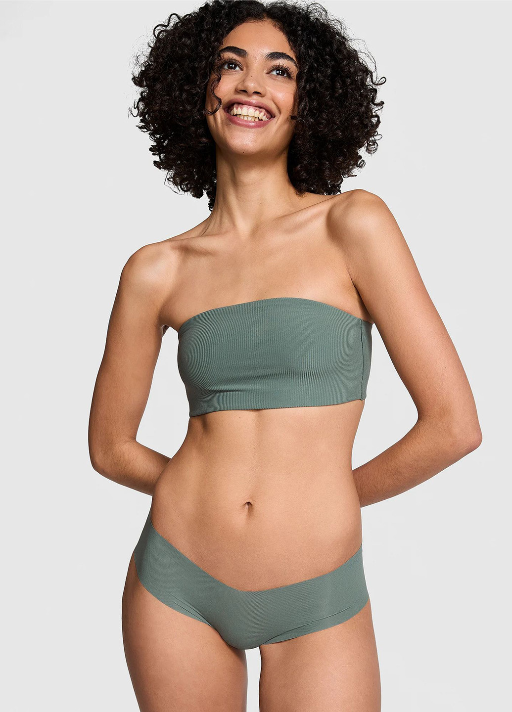 Зеленый демисезонный комплект (бюстгальтер, трусики) Victoria's Secret