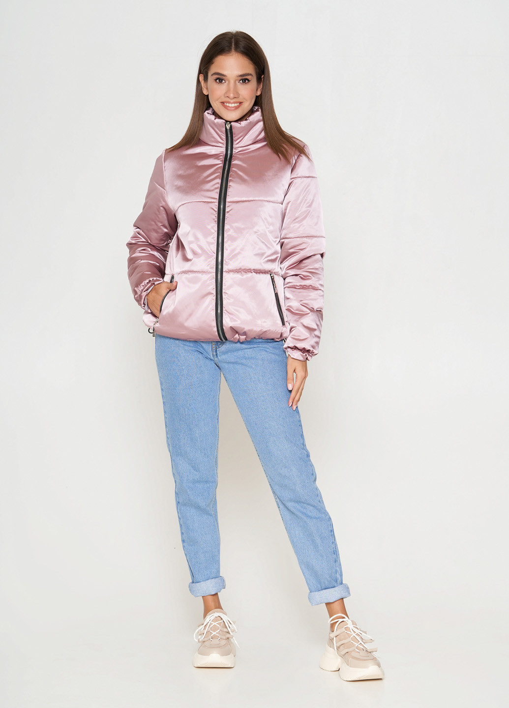 Светло-розовая зимняя куртка ненси св.розовый 2000_07 Nio