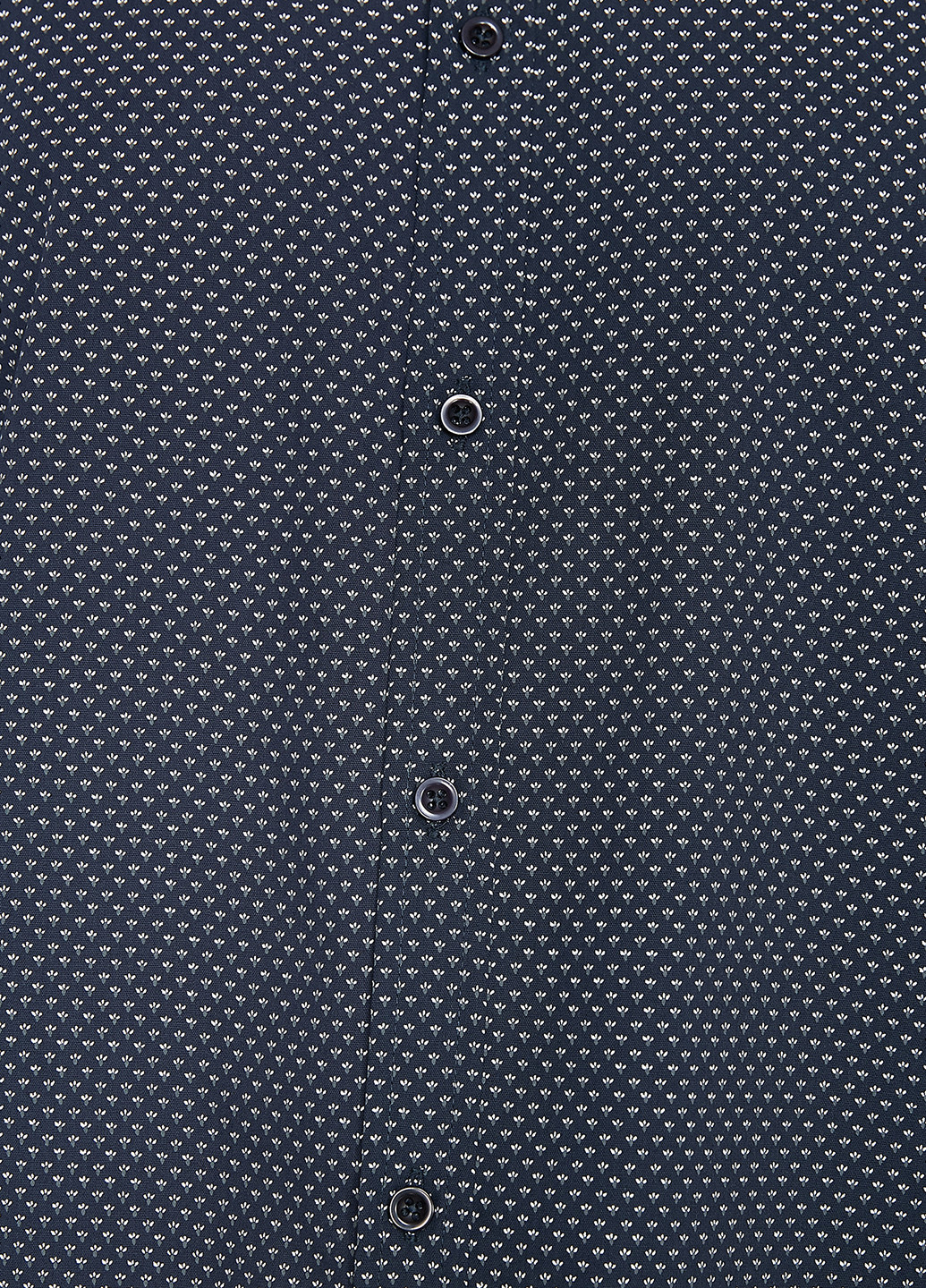 Сорочка KOTON геометрична темно-синя кежуал бавовна