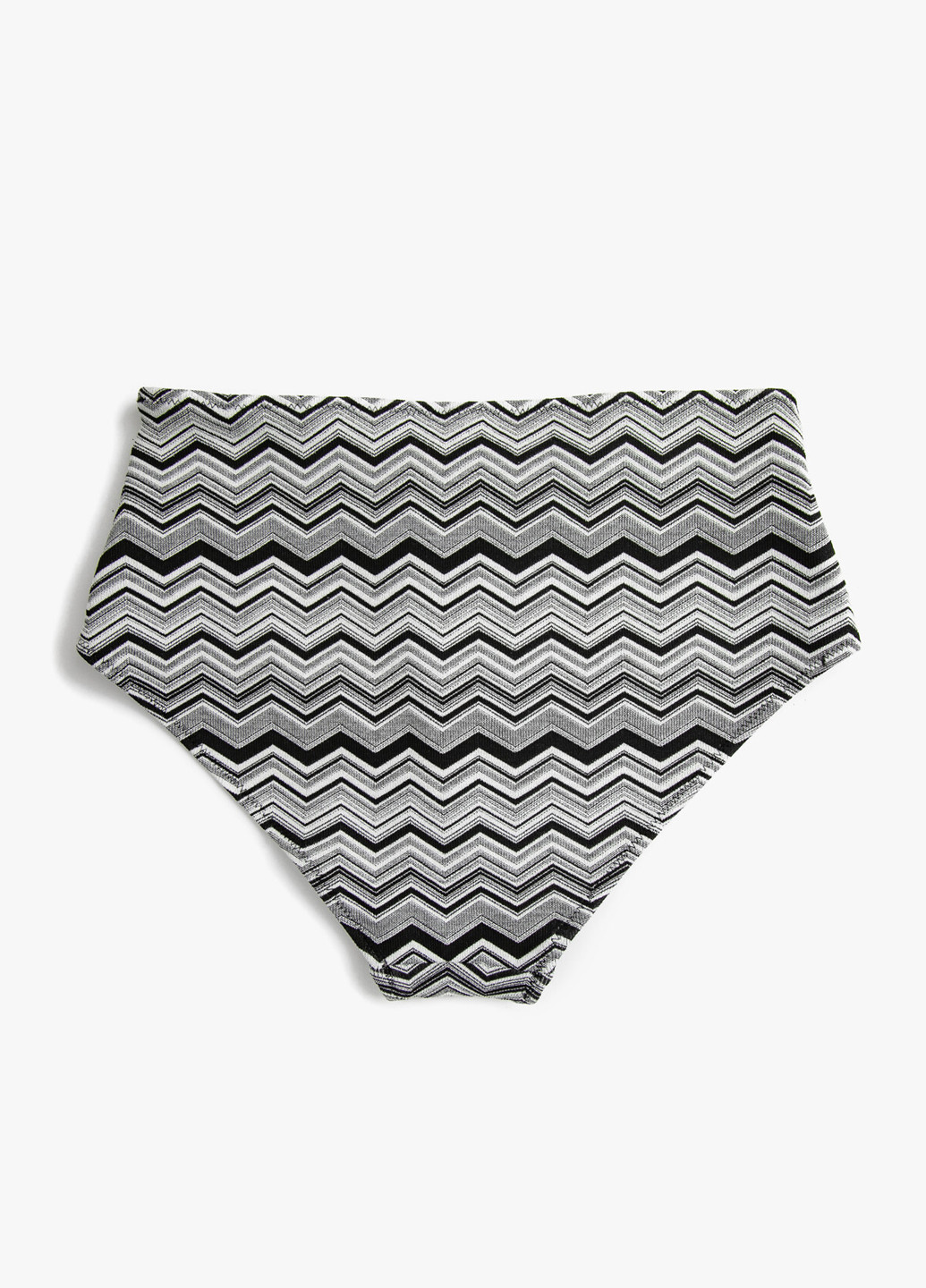 Купальні труси KOTON бікіні абстрактні чорно-білі пляжні поліестер, трикотаж