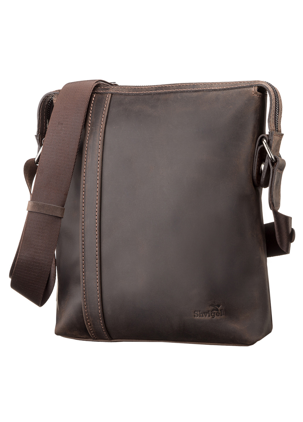 Мужская кожаная сумка 25х28х5 см Shvigel (252130739)