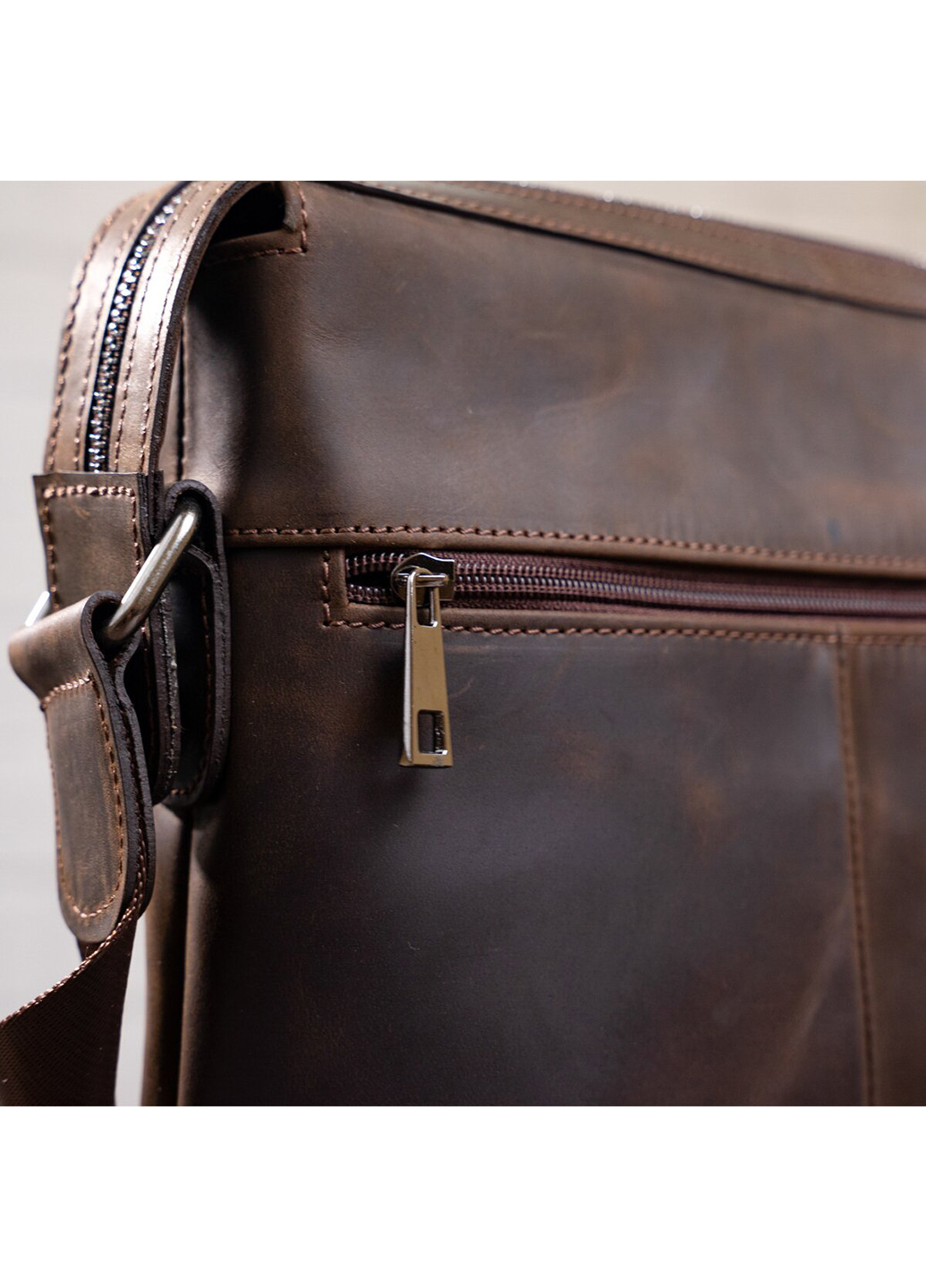 Мужская кожаная сумка 25х28х5 см Shvigel (252130739)